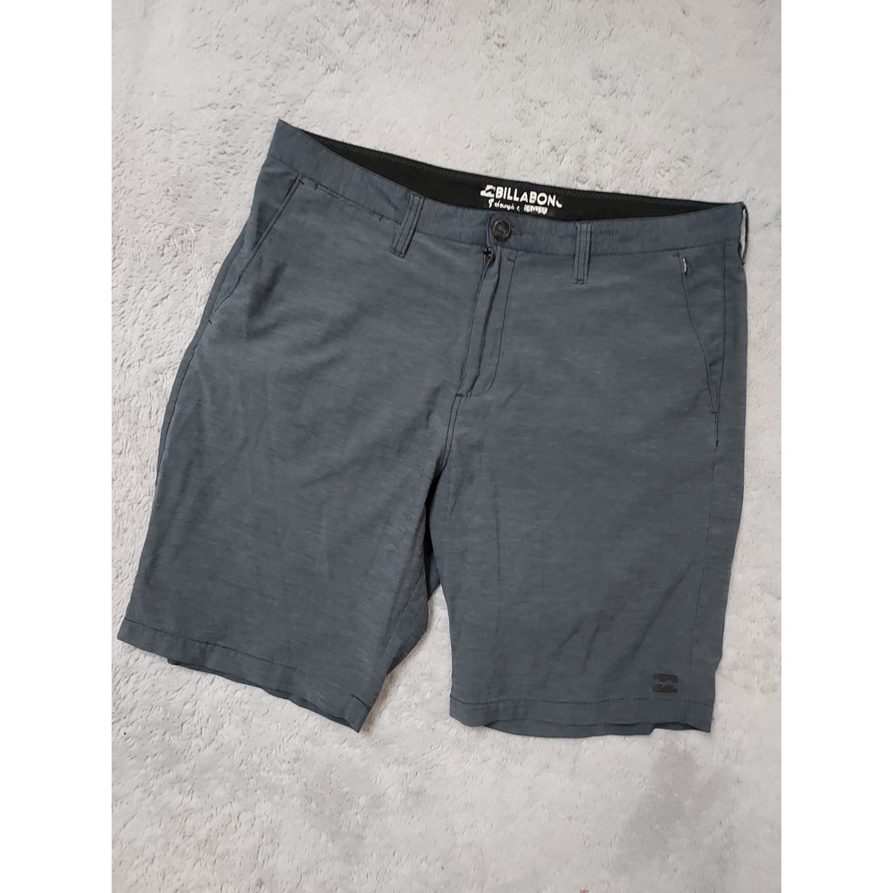 Billabong Shorts Mens 38 Submersibles Hybrid Crossfire Blue Surf Walk Beach Fish